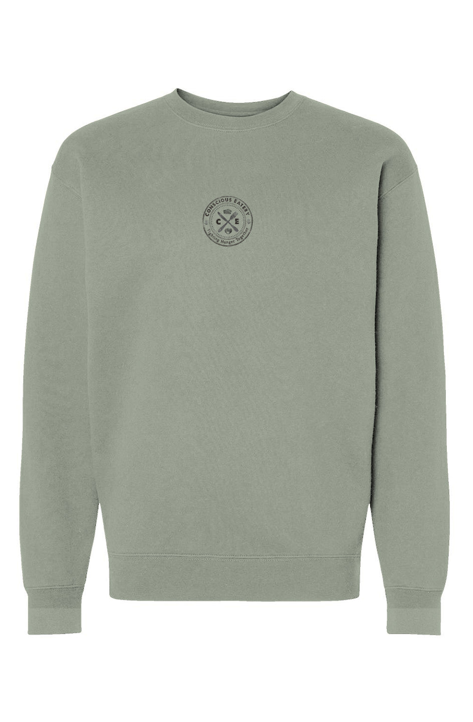 Conscious Eatery - Embroidered - Heavyweight Crewneck Sweatshirt